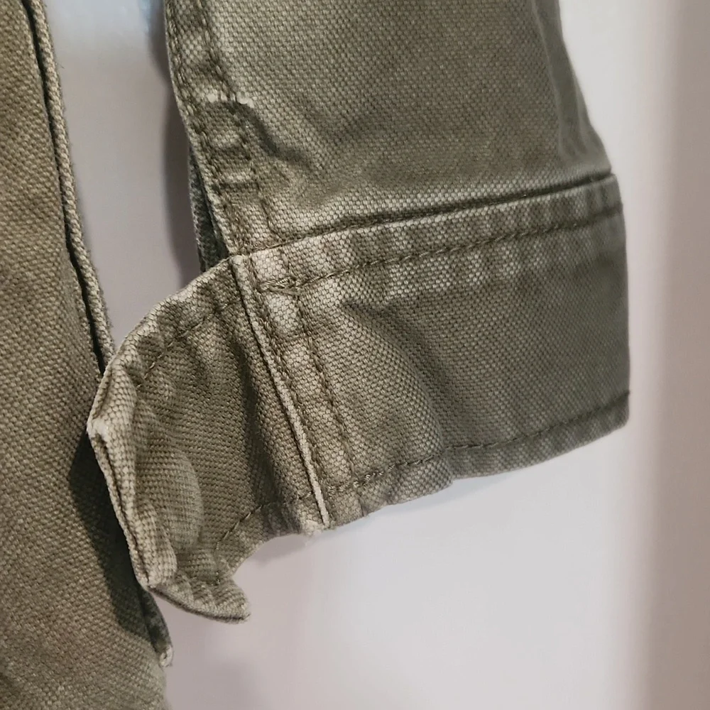 Madewell Khaki Utility Military Dispatch Cargo Green Jacket Size XXS - Picture 7 of 16